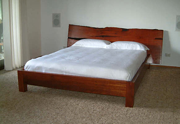 Redgum 'Slab' Bed